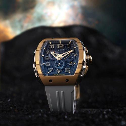 Nubeo - MAGELLAN Spacecraft - NASA - Gold - Chronograph -, Handtassen en Accessoires, Horloges | Heren