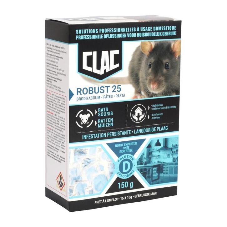 Clac rattenvergif en muizenvergif extra sterk / forte pasta, Services & Professionnels, Lutte contre les nuisibles