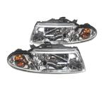 Phares Pour Mitsubishi Carisma 99-05 Fond Chromé, Auto-onderdelen, Verzenden, Nieuw