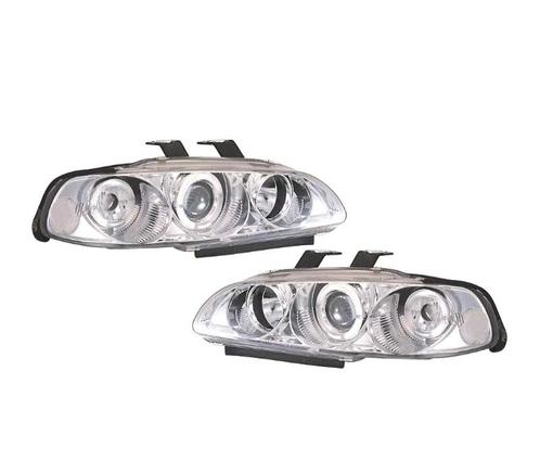 PHARES HONDA CIVIC 92-95 ANGEL EYES FOND CHROMÉ, Auto-onderdelen, Verlichting, Verzenden