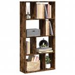 vidaXL Boekenkast 60x20x120 cm bewerkt hout gerookt, Huis en Inrichting, Kasten | Boekenkasten, Verzenden, Nieuw