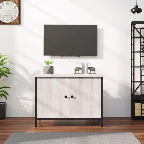 vidaXL Meuble TV avec portes sonoma gris 60x35x45 cm, Maison & Meubles, Armoires | Mobilier de télévision, Neuf, Envoi