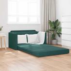 vidaXL Slaapbank Donkergroen 124 x 204 x 61 cm Fluweel, Huis en Inrichting, Zetels | Zetels, Verzenden, Nieuw