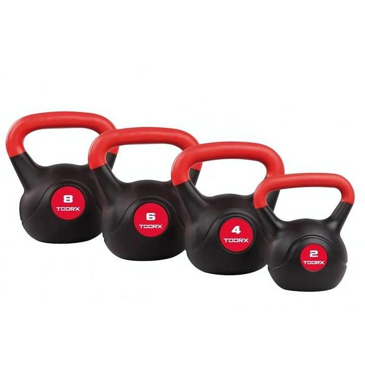 Toorx Fitness PVC Kettlebell Per Stuk 8 kg, Sport en Fitness, Fitnessmaterialen, Nieuw, Verzenden