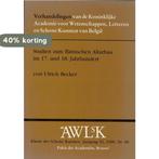 Studien zum flämischen Altarbau im 17. und 18. Jahrhundert, Verzenden, Gelezen, U. Becker