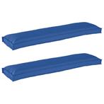 vidaXL Ligbedkussens voor Bank 2 stuks Koningsblauw 150x40x8, Verzenden, Nieuw