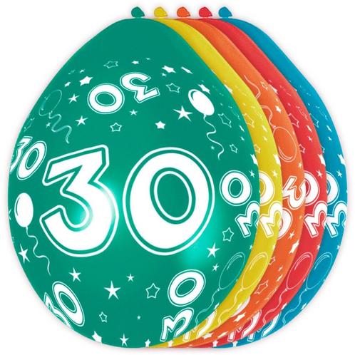Ballonnen 30 Jaar Versiering 30cm 5st, Hobby en Vrije tijd, Feestartikelen, Nieuw, Verzenden