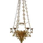 Kroonluchter - Grote neogotische kandelaars - 150 cm - Brons, Antiek en Kunst