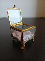 Sieradendoos - Glas, Messing - XIX Napoleon III, Antiek en Kunst