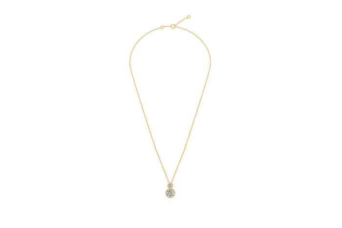 Halsketting - 14 karaat Geel goud - 2.30ct. tw. Diamant, Handtassen en Accessoires, Kettingen