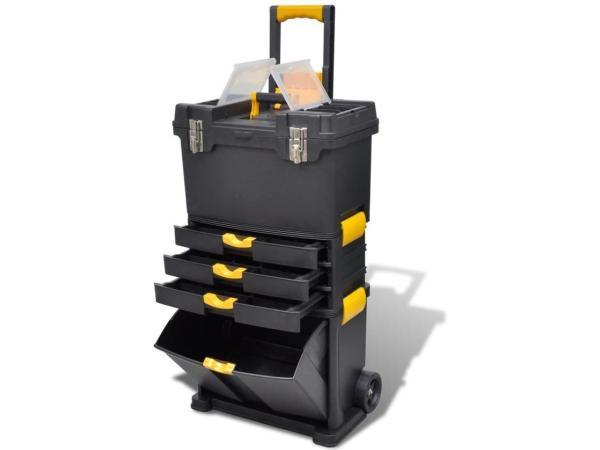 Veiling - Gereedschapstrolley 3-delig 46x27x82 cm, Doe-het-zelf en Bouw, Gereedschap | Handgereedschap