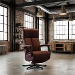 Leren elektrisch relaxfauteuil Pure - Toledo Bordeaux, Bohemian, Industrieel, Modern, Scandinavisch, Nieuw, Ophalen of Verzenden