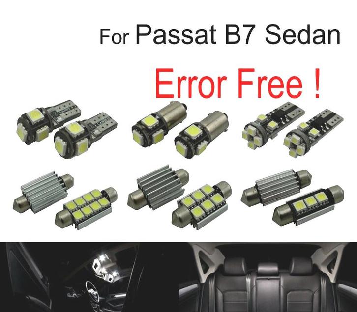 Kit 14 Ampoules Led Intérieur Pour Volkswagen Vw Passat B7 B, Auto-onderdelen, Verlichting, Verzenden