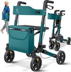 Lichtgewicht Rollator - Dubbel Opvouwbaar - Groen - KESSER, Verzenden, Nieuw
