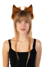 Haarband Furry Oortjes Bruin Kat Poes Vos Diadeem Dons Diere, Ophalen of Verzenden, Nieuw