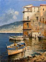 Pasquale Vuotto (1958) - Marina di Massalubrense la Lobra, Antiek en Kunst, Kunst | Schilderijen | Klassiek