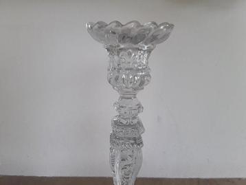 Kandelaar (2) - Glas - Set Art Deco/ kandelaars