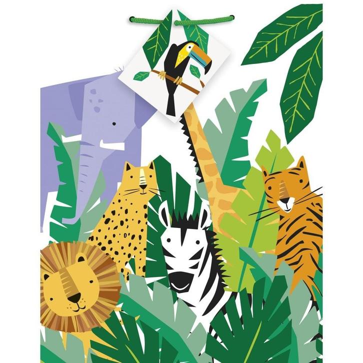 Dieren Geschenktas Safari, Hobby en Vrije tijd, Feestartikelen, Nieuw, Verzenden