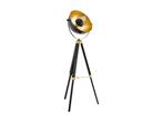 EGLO Covaleda - Vloerlamp - E27 - 164 cm - Zwart/Goud, Verzenden, Zo goed als nieuw