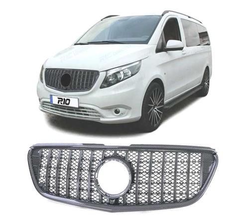 Calandre Pour Mercedes Vito W447 14-19 Carbone, Auto-onderdelen, Carrosserie, Verzenden