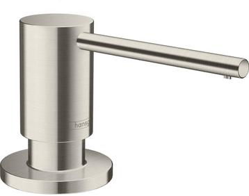 Hansgrohe A41 zeep-/lotiondispenser, rvs look, Ophalen of Verzenden, Bad