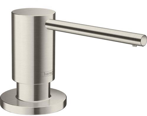 Hansgrohe A41 zeep-/lotiondispenser, rvs look, Doe-het-zelf en Bouw, Sanitair, Bad, Nieuw, Ophalen of Verzenden