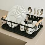 2dekans | JOHSEATY afdruiprek met houten handvat - 42 x 32, Huis en Inrichting, Ophalen of Verzenden, Nieuw