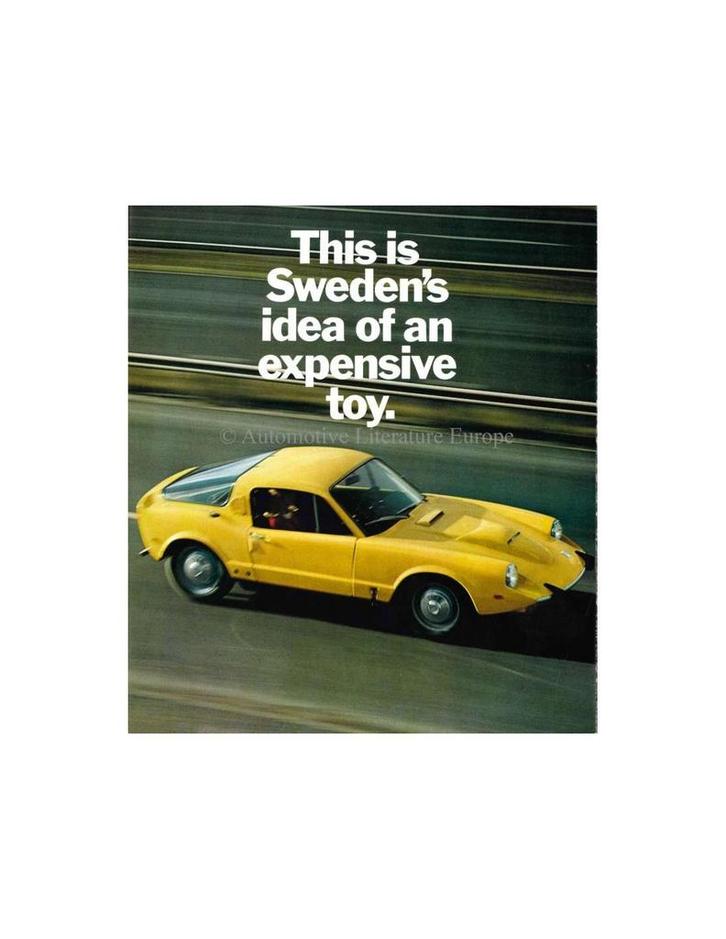1969 SAAB SONETT V4 BROCHURE ENGELS, Boeken, Auto's | Folders en Tijdschriften, Ophalen of Verzenden