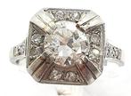 Ring - 18 karaat Witgoud - 0.76ct. tw. Diamant (Natuurlijk), Nieuw