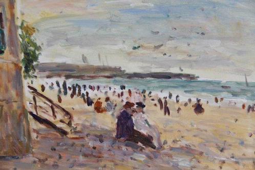 Jean-Jacques Rene (1943) - À Trouville, Antiek en Kunst, Kunst | Schilderijen | Klassiek