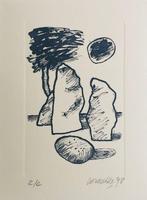 Corneille (1922-2010) - Menhirs - Lithographie originale