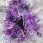 Tranche de géode naturelle du Brésil Géode daméthyste et, Verzamelen, Mineralen en Fossielen