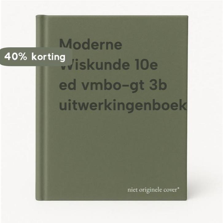 Moderne Wiskunde 10e ed vmbo-gt 3b uitwerkingenboek, Boeken, Schoolboeken, Gelezen, Verzenden