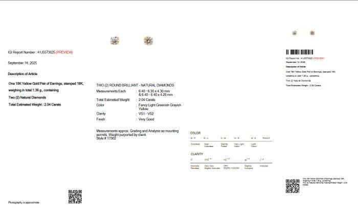 Zonder Minimumprijs - Oorbellen - 18 karaat Geel goud -, Handtassen en Accessoires, Oorbellen