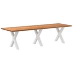 vidaXL Eettafel rechthoekig 280x90x74 cm massief eikenhout, Huis en Inrichting, Tafels | Eettafels, Verzenden, Nieuw