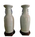 Vaas met dubbele oren - Porselein - China - Qing Dynastie, Antiek en Kunst