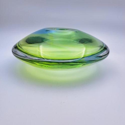 Glasfabriek Leerdam - Carina Riezebos - Vaas -  Discusvaas, Antiek en Kunst, Antiek | Glaswerk en Kristal