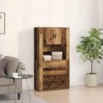 vidaXL Highboard met lade Oudhout 80 x 33 x 150 cm Bewerkt, Huis en Inrichting, Verzenden, Nieuw