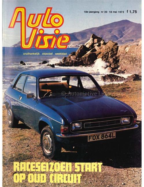 1973 AUTOVISIE MAGAZINE 20 NEDERLANDS, Livres, Autos | Brochures & Magazines