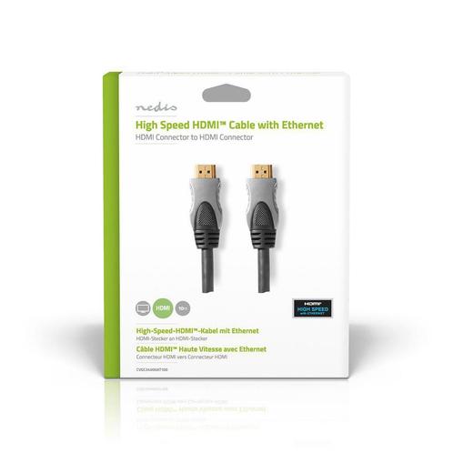 HDMI kabel Hoge kwaliteit High Speed met ethernet 10.0 m, Bricolage & Construction, Électricité & Câbles, Enlèvement ou Envoi