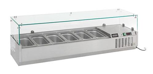 Gekoelde Opzetvitrine 1/4 GN x 7, Zakelijke goederen, Horeca | Keukenapparatuur, Koelen en Vriezen, Verzenden