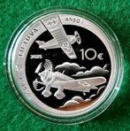Litouwen. 10 Euro 2025 ANBO aircraft -100 years Proof