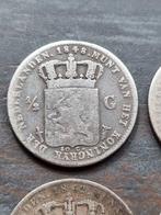 Pays-Bas. Willem III. 9 keer 1/2 gulden Willem 2 en 3, Postzegels en Munten, Munten | Nederland