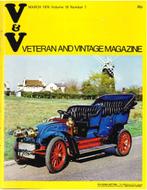 1974 VETERAN AND VINTAGE MAGAZINE 7 ENGELS, Livres, Autos | Brochures & Magazines, Ophalen of Verzenden