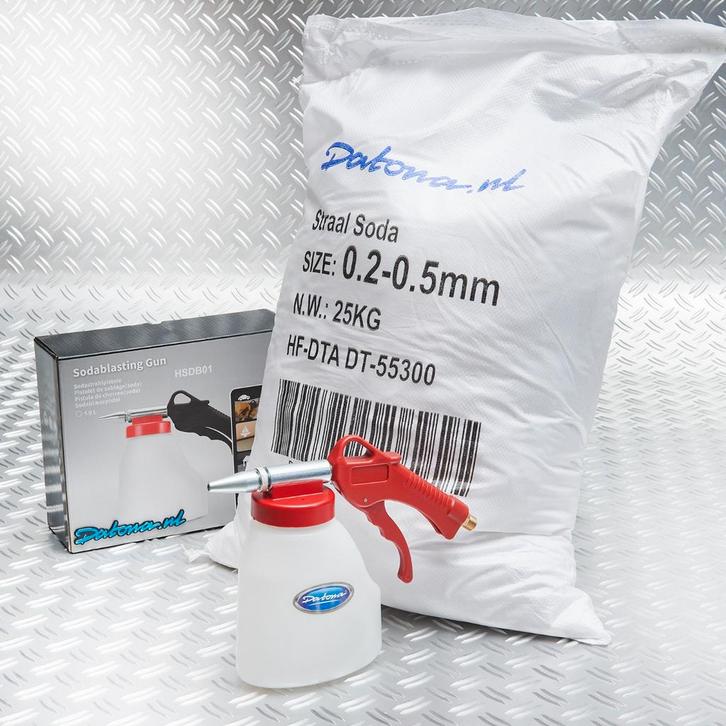 Datona Soda straalpistool + Soda - Datona, Bricolage & Construction, Outillage | Autres Machines, Enlèvement ou Envoi