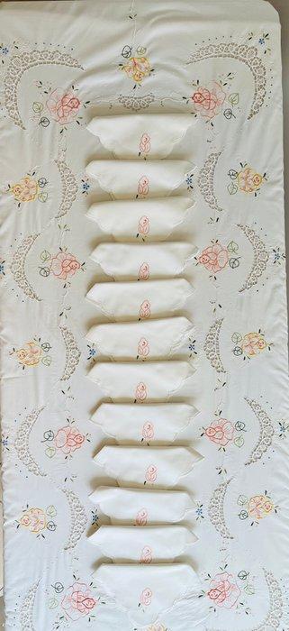 Nappe (13) - 260 cm - 160 cm - Très beau travail, Antiquités & Art, Curiosités & Brocante