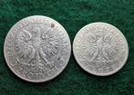 Polen. Set of 2 coins: 2 & 5 Zlotych 1934 (Zonder