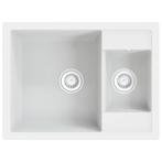 Graniet Gootsteen 58cm Wit | Retour Deal | Tof Prijsje, Verzenden, Nieuw, Steen, Wastafel