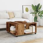 vidaXL Table basse vieux bois 80x80x40 cm bois, Verzenden