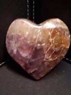 Natural Amethyst Palmstone - heart shaped - Mexico, Tuin en Terras, Verzenden, Nieuw